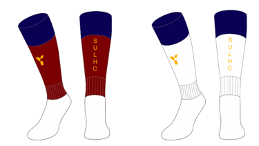 Ladies hockey match day playing socks